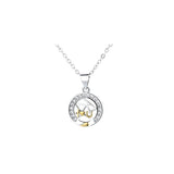 Sun Moon Tooth Couple Necklace For Men And Women